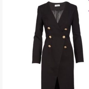 Lumier by Bariano Black Midi Dress Size Small.